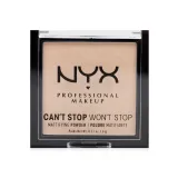 NYX Professional Makeup Can't Stop Won't Stop компактна пудра матуюча 03 Light Medium ** 6г