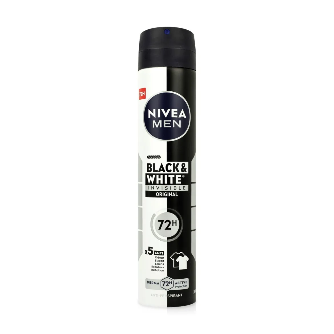 Nivea антипенрспірант спрей чол Чорне та Біле невидимий 200мл