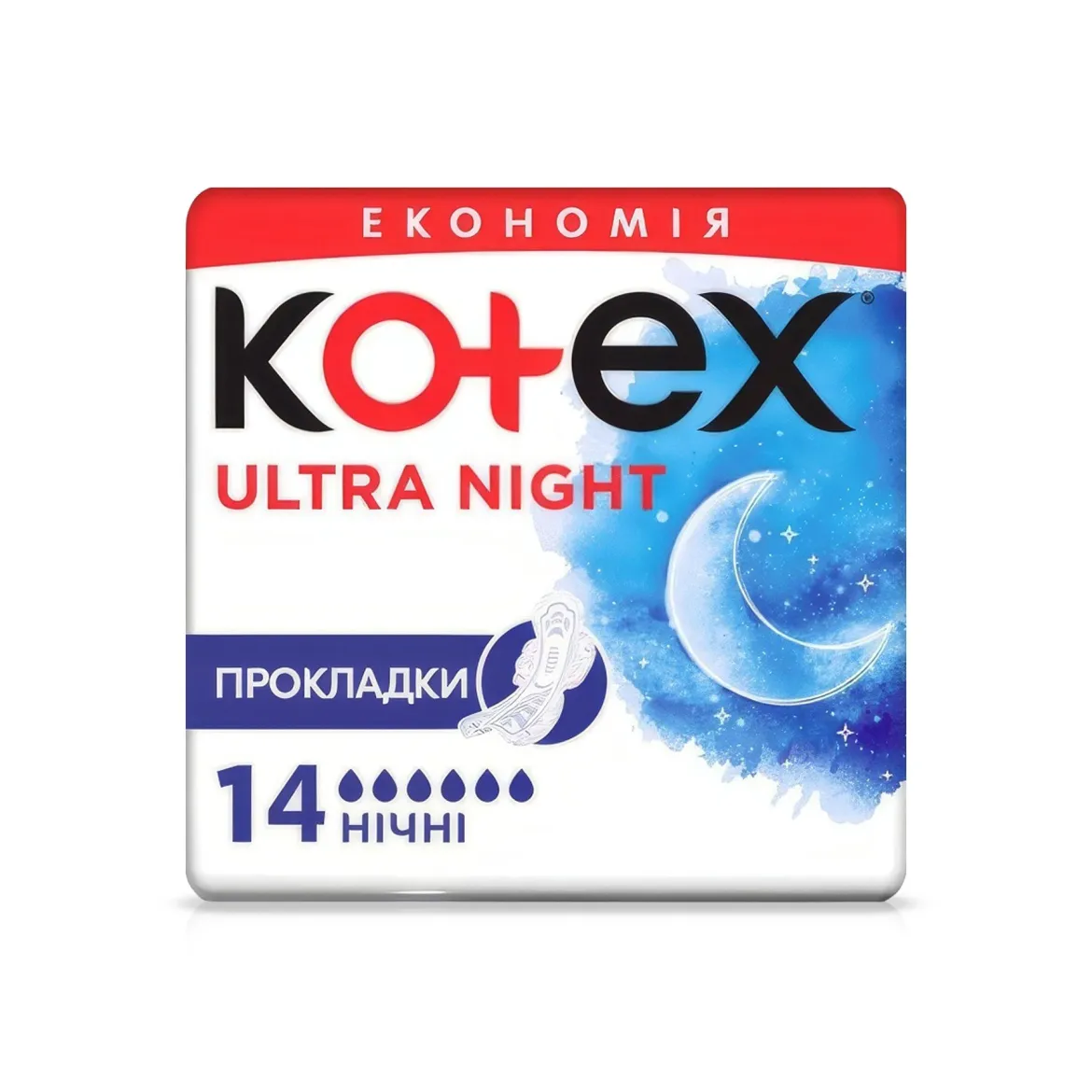 Kotex ULTRA HIGHT прокладки dry 14 шт.