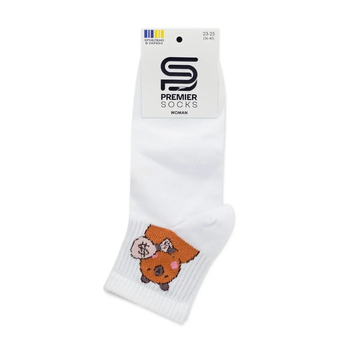 Premier Socks шкарпетки жіночі середні * 15В35/2 м2 капібара білі р.23-25