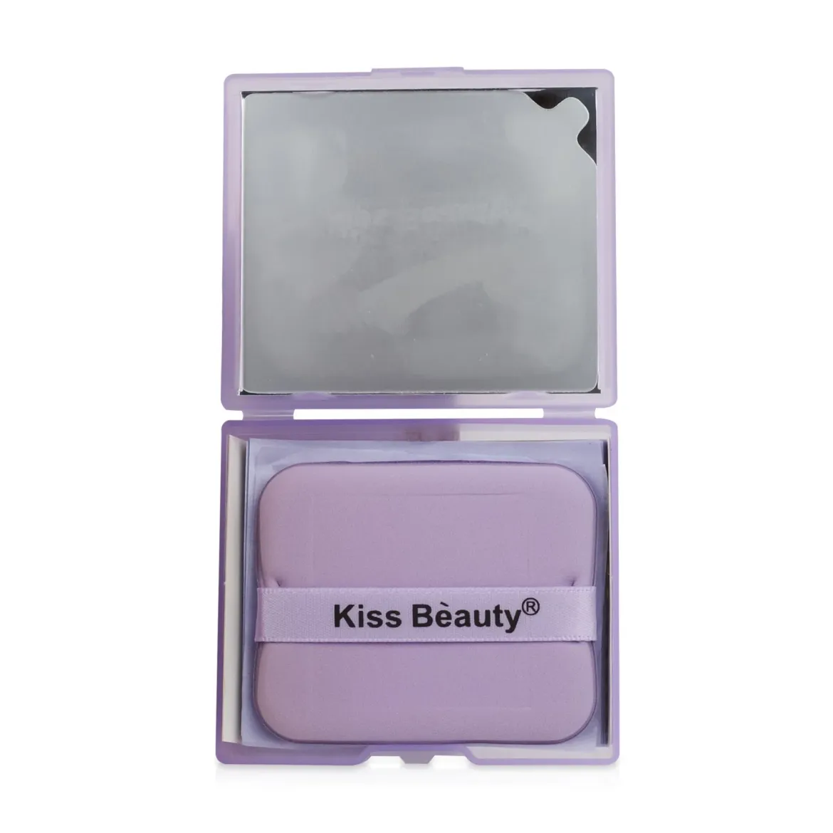 Kiss Beauty матуючі серветки зі спонжем Oil absorbing paper puff 100 шт. — Фото 1