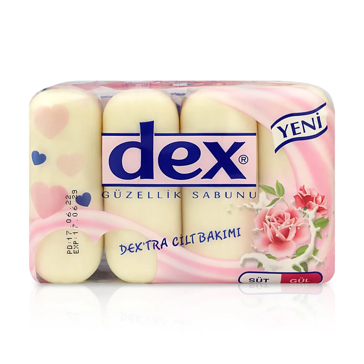 Dex мило екопак Milk-Rose 85г 4 шт.