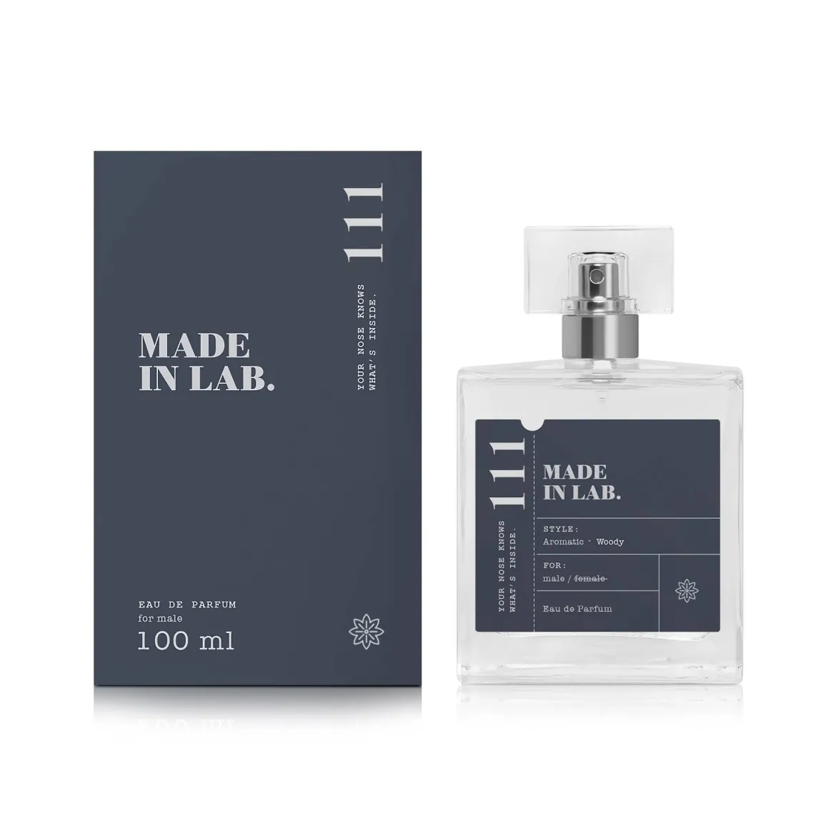Made in Lab парфумована вода для чоловіків 111 vs Lacoste Eau de Lacoste L.12.12. White 100мл — Фото 1