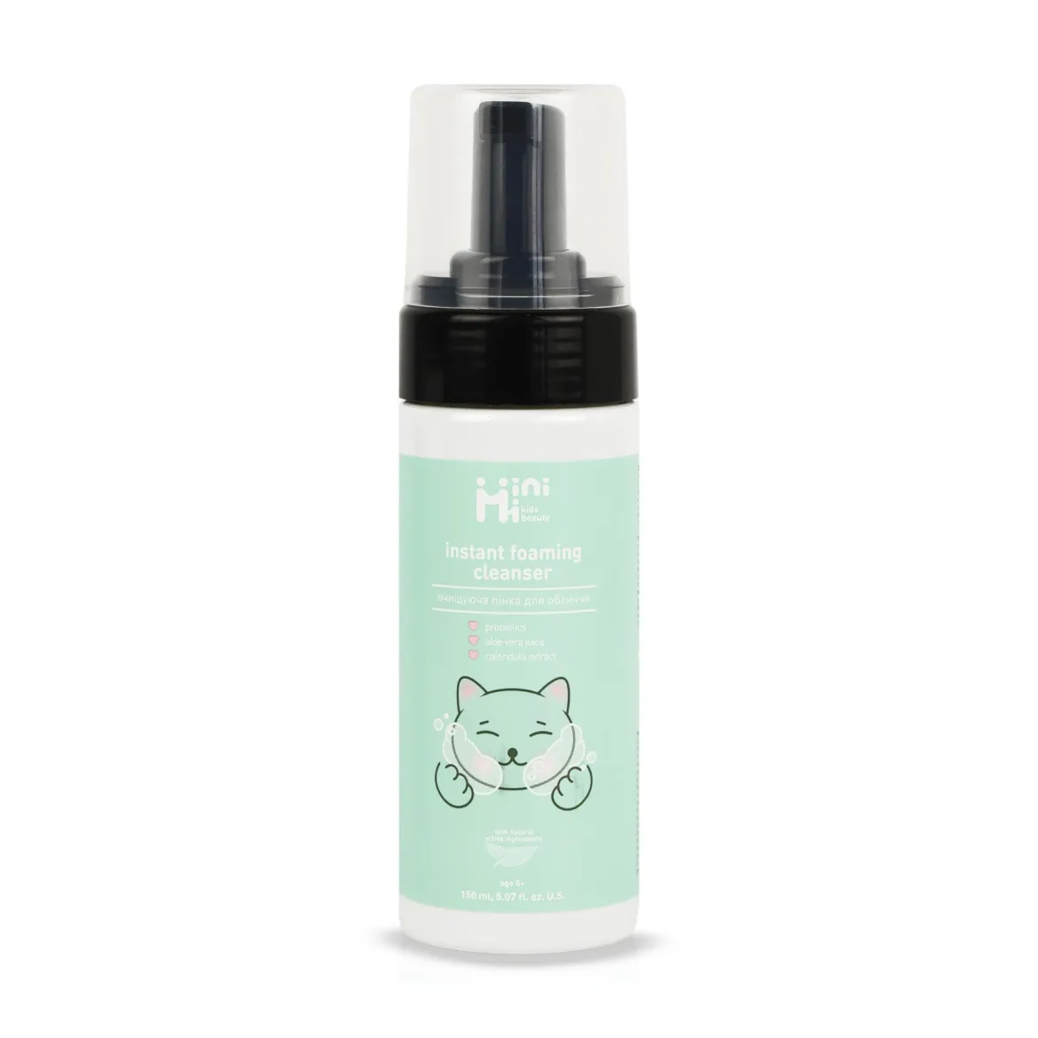 MiniMi Kids beauty 5+ пінка для обличчя дит. очищуюча 150мл