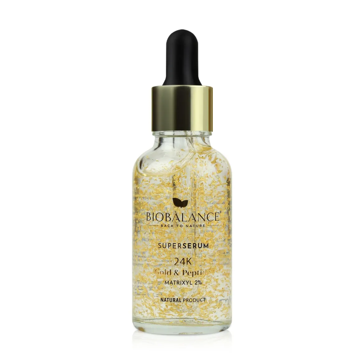 Biobalance Super Serum сироватка 24Kgold &amp; peptide matrixyl 2% 30мл — Фото 1