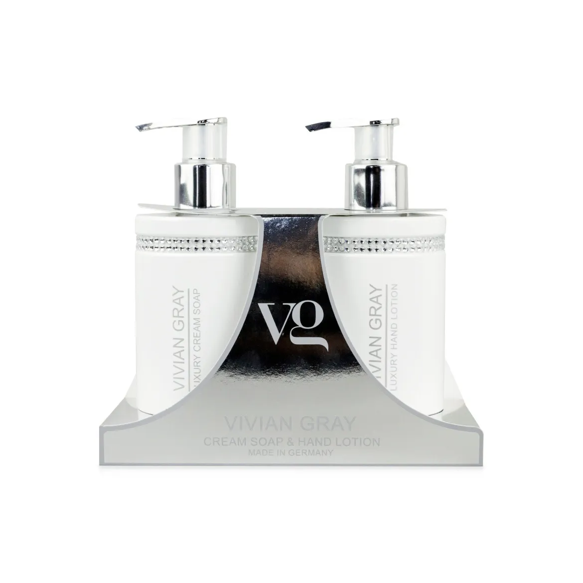 VivianGray White Crystal набір рідке мило та лосьйон для рук 2*250мл