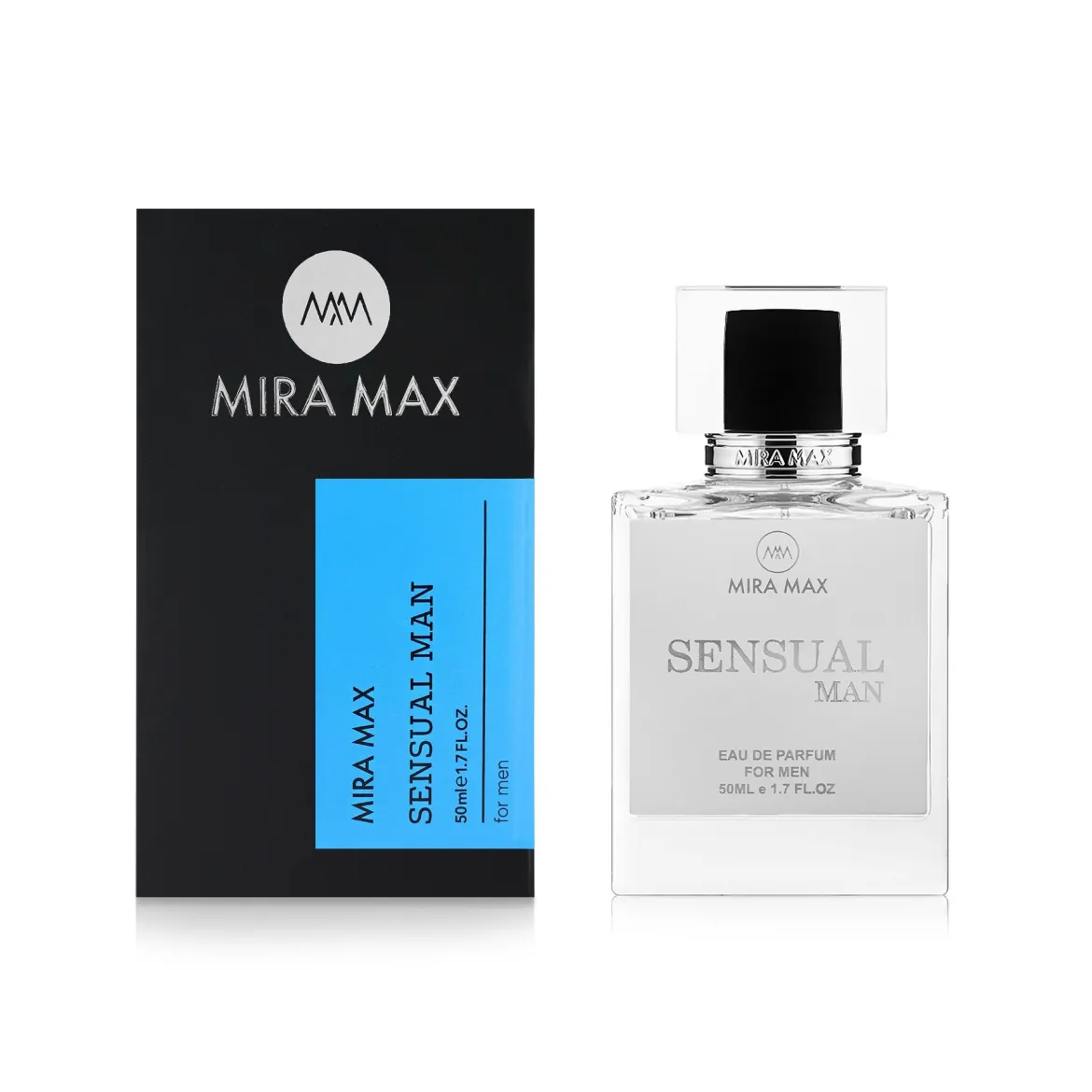 MiraMax парфумована вода для чоловіків Sensual Man vs Lacoste Essential 50мл — Фото 1