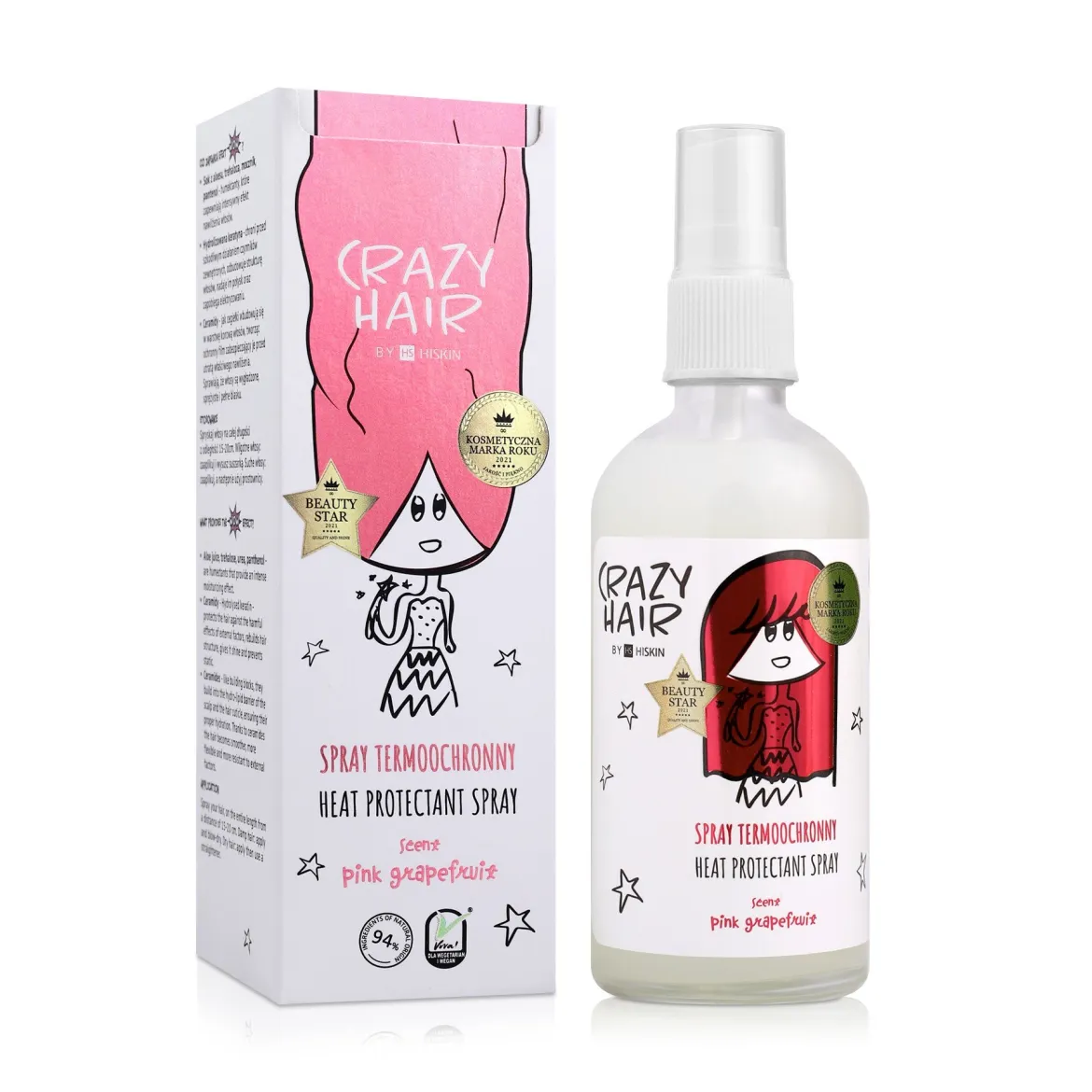 Crazy Hair спрей термозахист для волосся Grapefruit 100мл