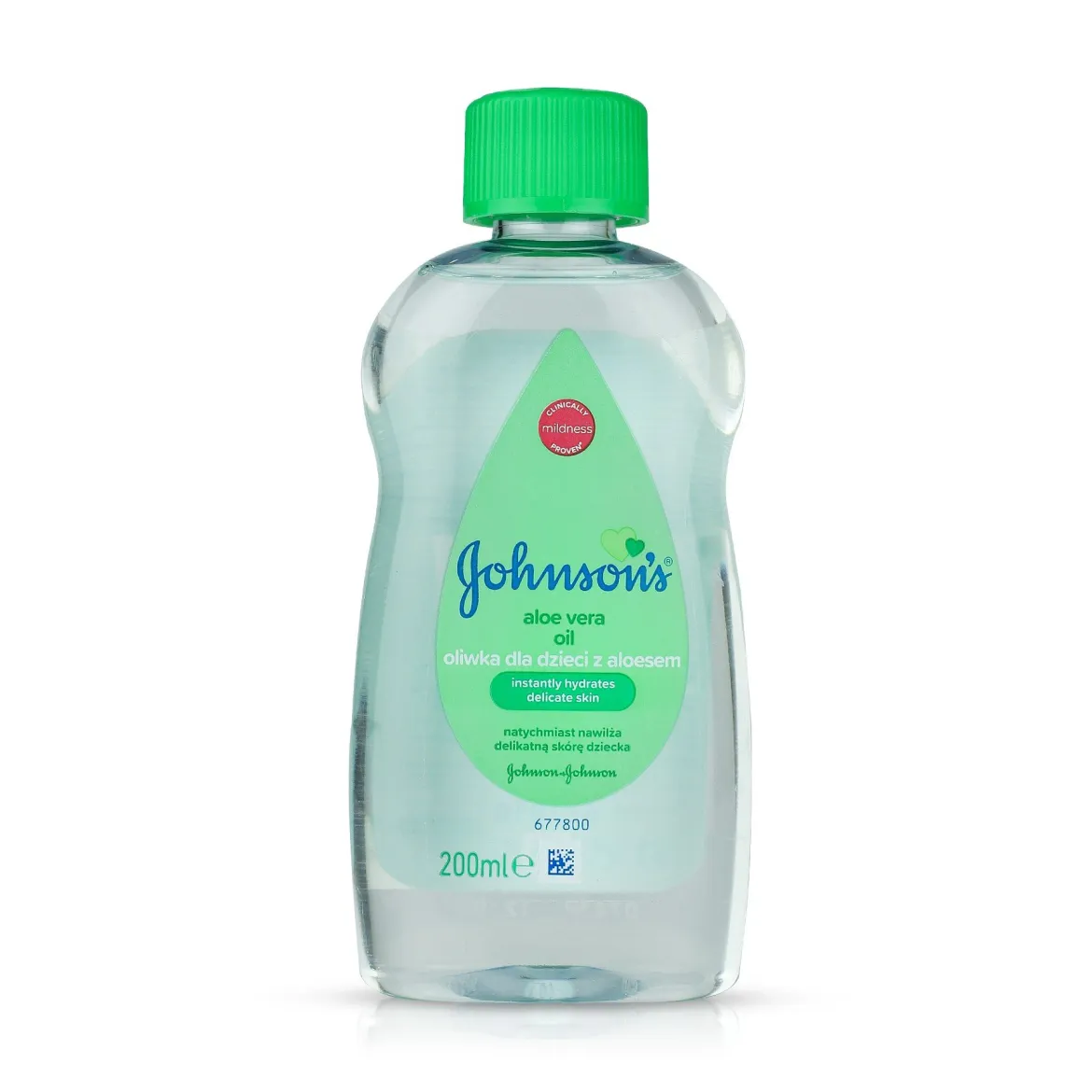 Johnson's для немовлят олійка aloe vera oil 200мл