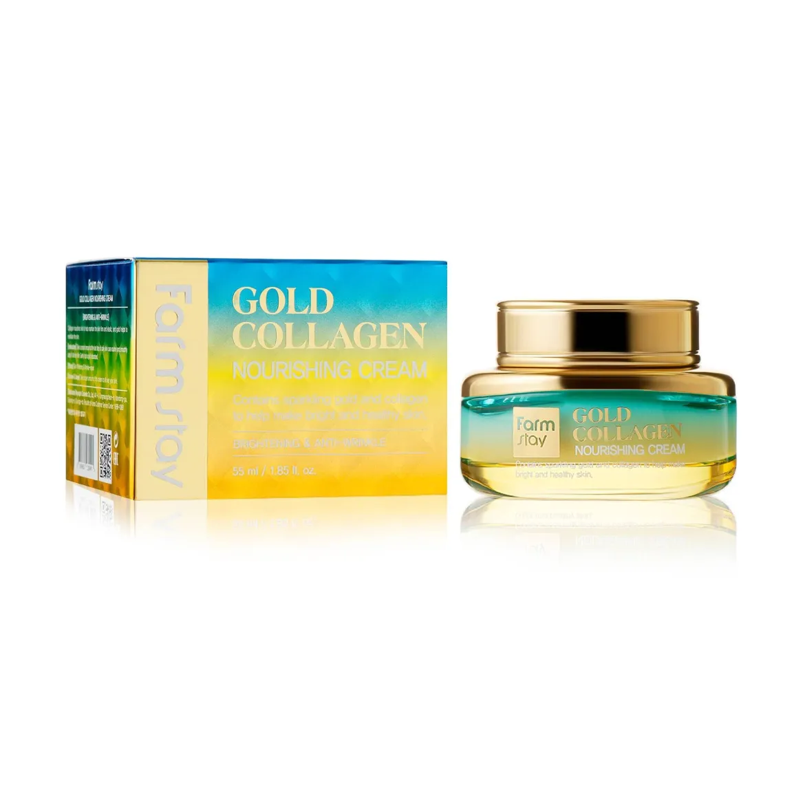 Farmstay Gold Collagen крем живильний з колагеном і золотом 55мл