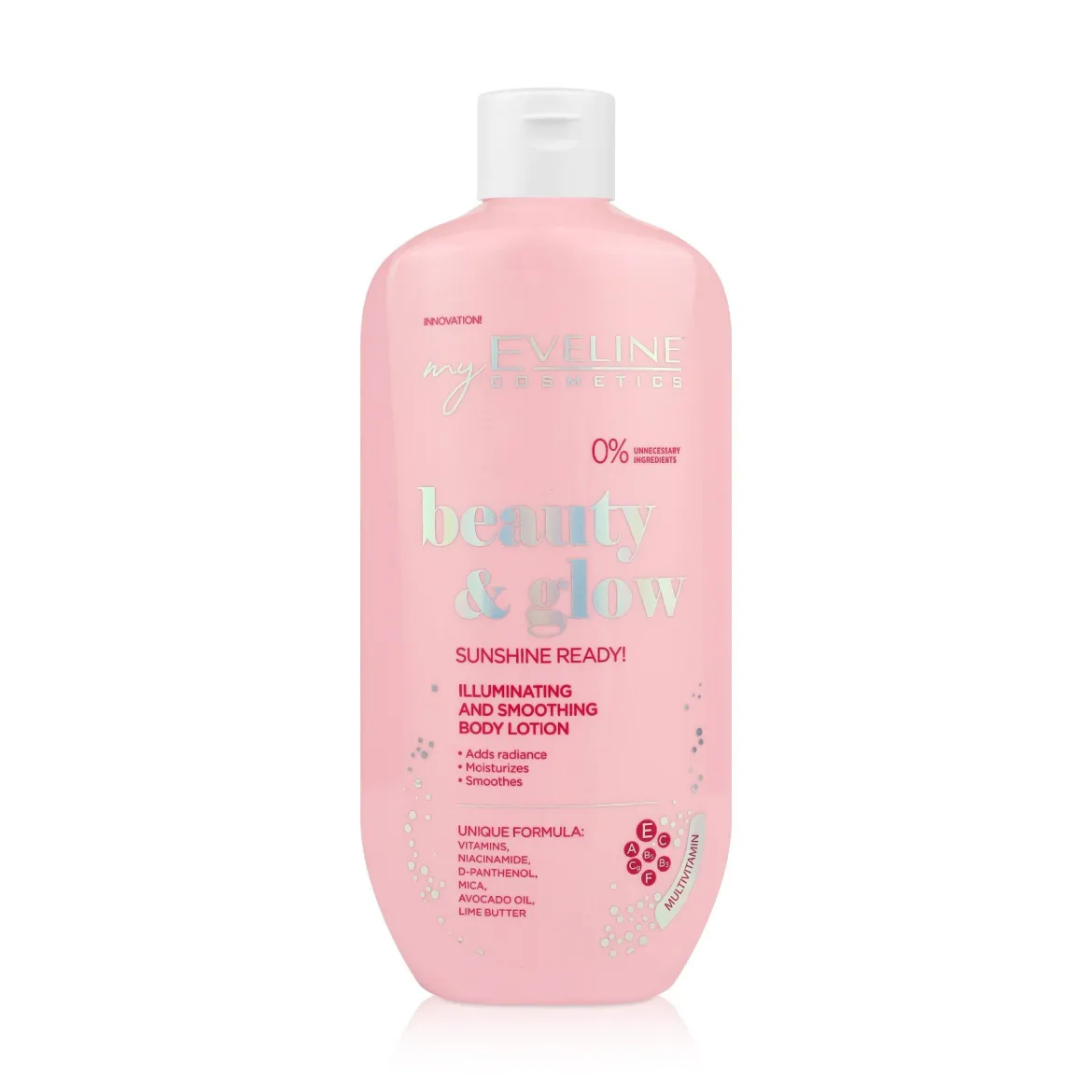 Eveline Cosmetics Beauty &amp; glow лосьйон для тіла розгладжувальний з ефектом сяйва 350мл