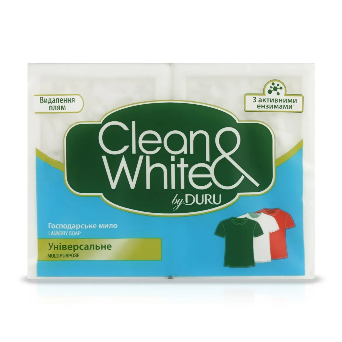 Duru Clean&amp;White господарське мило від плям універсальне 120г 2 шт.