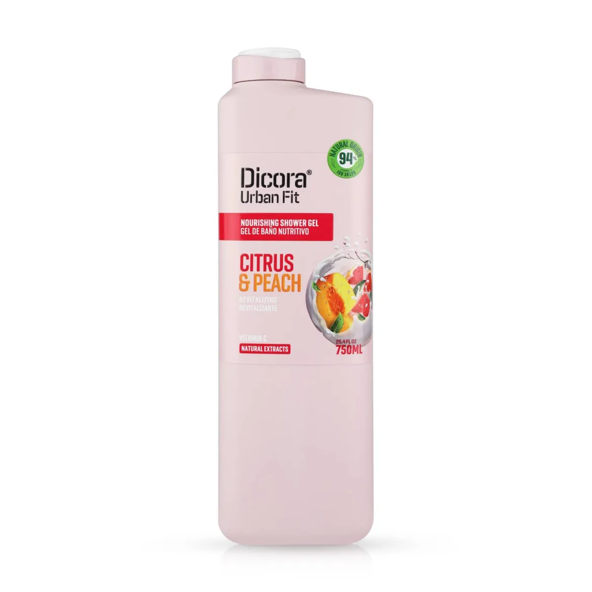 Dicora Urban Fit крем-гель для душу Vit C Citrus &amp; Peach зволоження 750мл