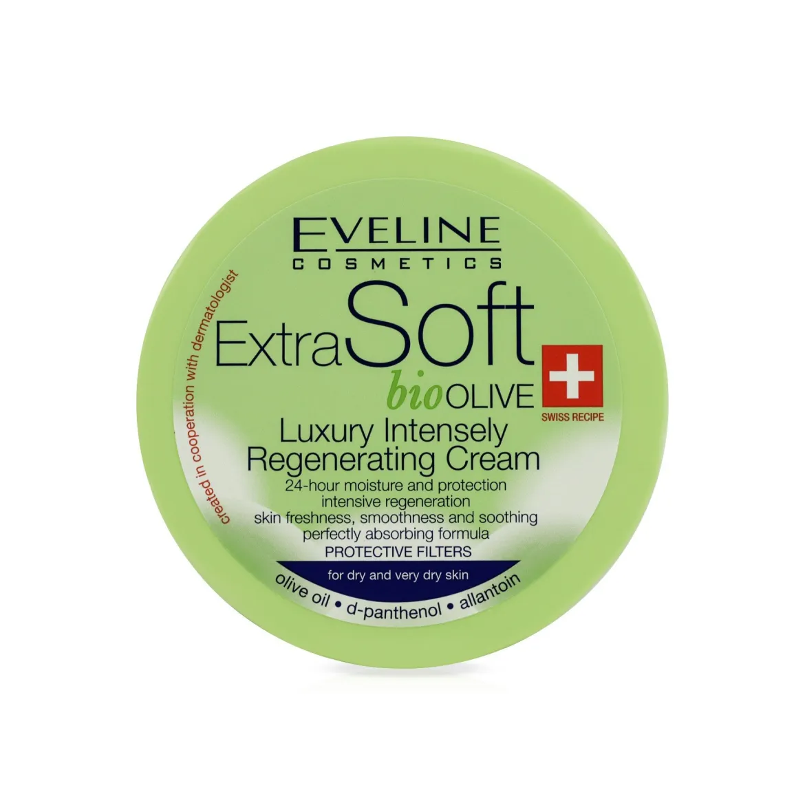 Eveline Cosmetics Extra Soft універсальний крем інтенсивно відновлюючий з оливкою 200мл