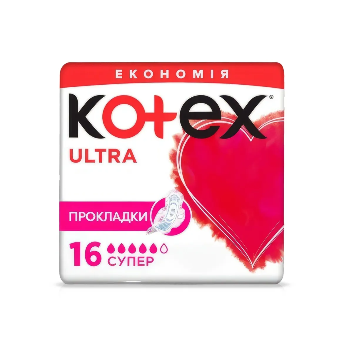 Kotex ULTRA DRY прокладки супер 16 шт.