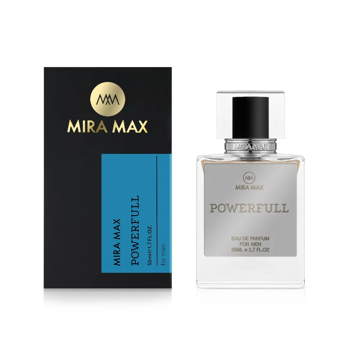 MiraMax парфумована вода для чоловіків Powerfull vs Giorgio Armani Stronger With You 50мл — Фото 1