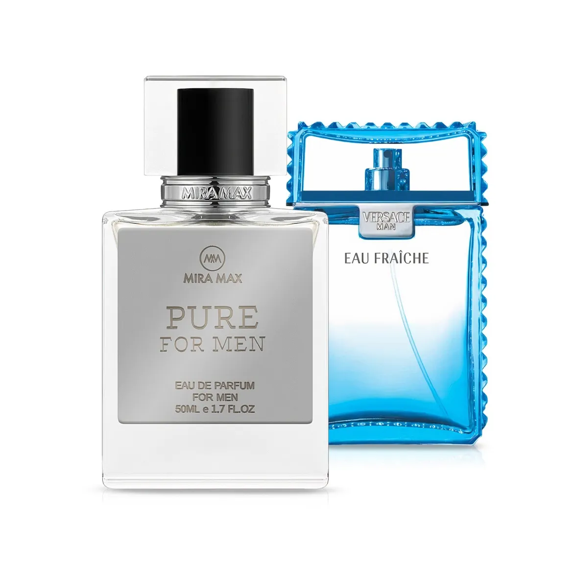 MiraMax парфумована вода для чоловіків Pure For Men vs Versace Men Eau Fr 50мл