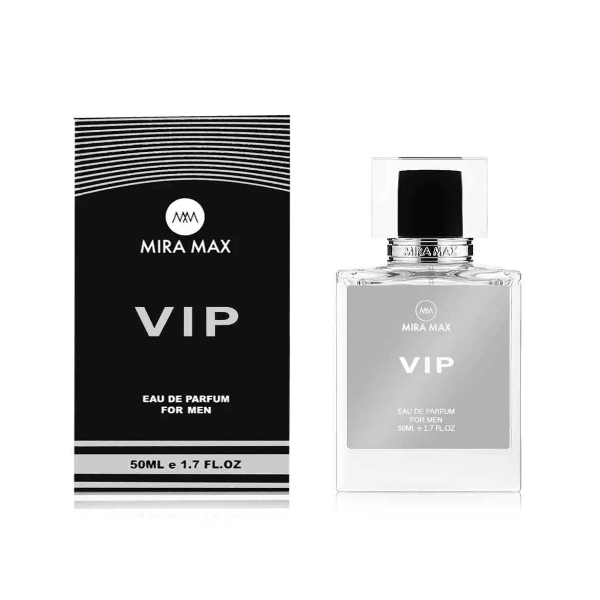 MiraMax парфумована вода для чоловіків Vip vs Carolina Herrera 212 VIP 50мл — Фото 1