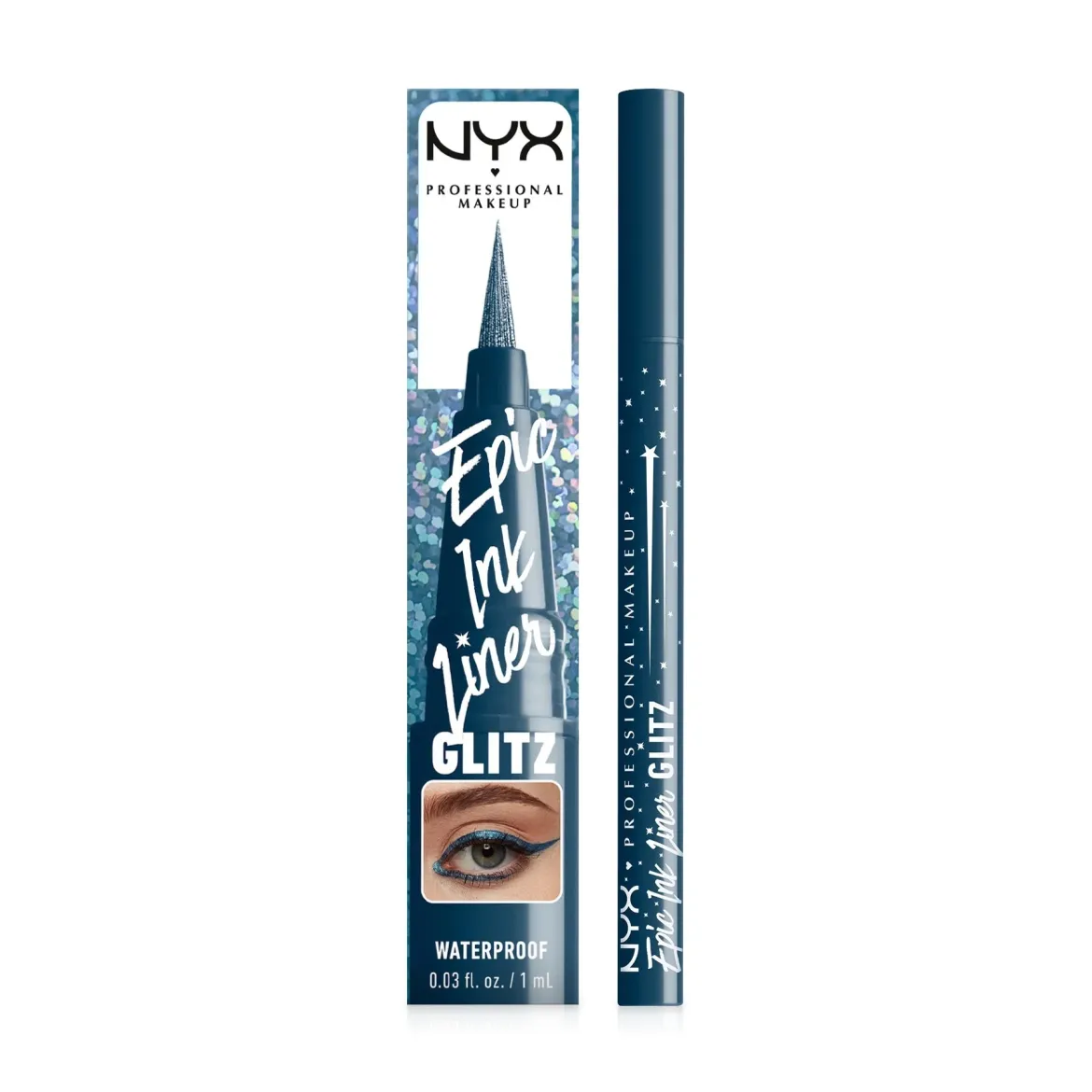 NYX Professional Makeup Epic Ink Glitz підводка - фломастер для очей водостійка