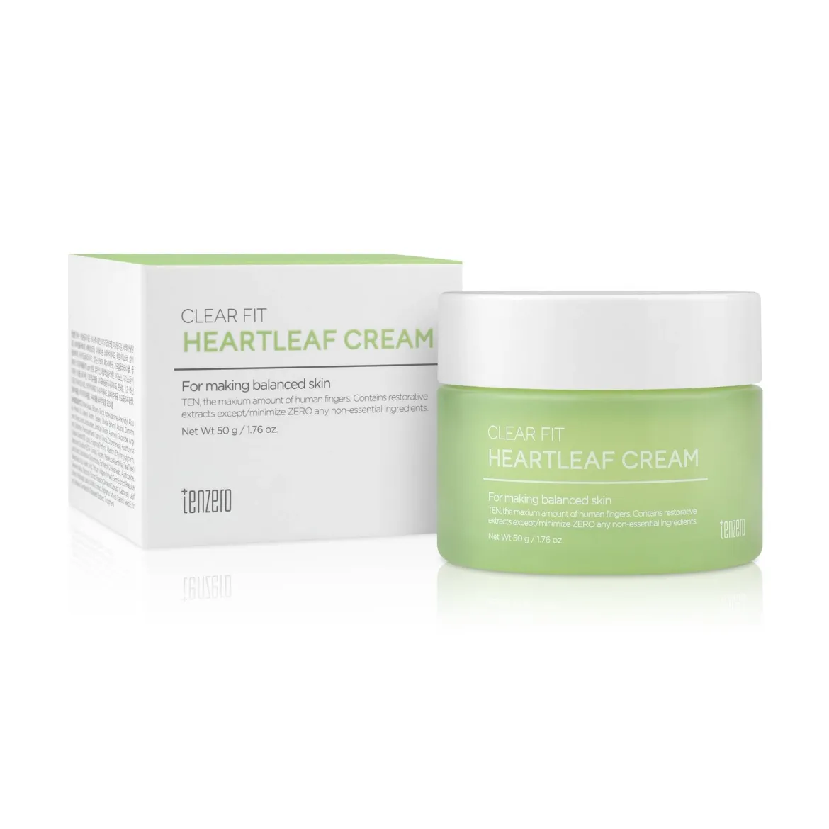 Tenzero Clear fit Heartleaf крем _відновлюючий 50г