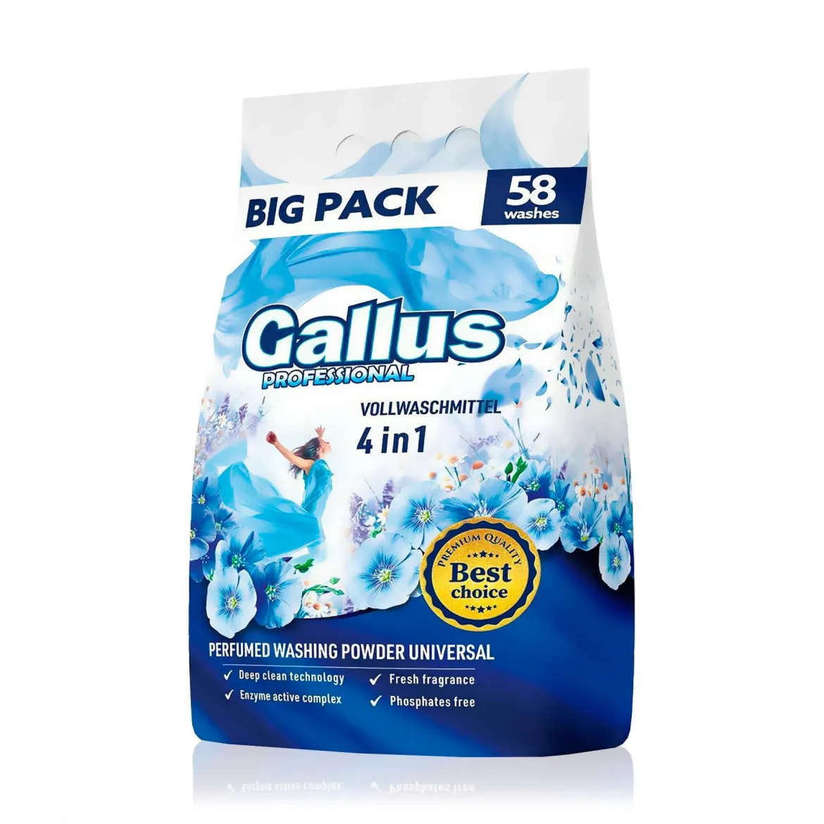 Gallus Professional порошок для прання 4в1 універсал* 3.2кг
