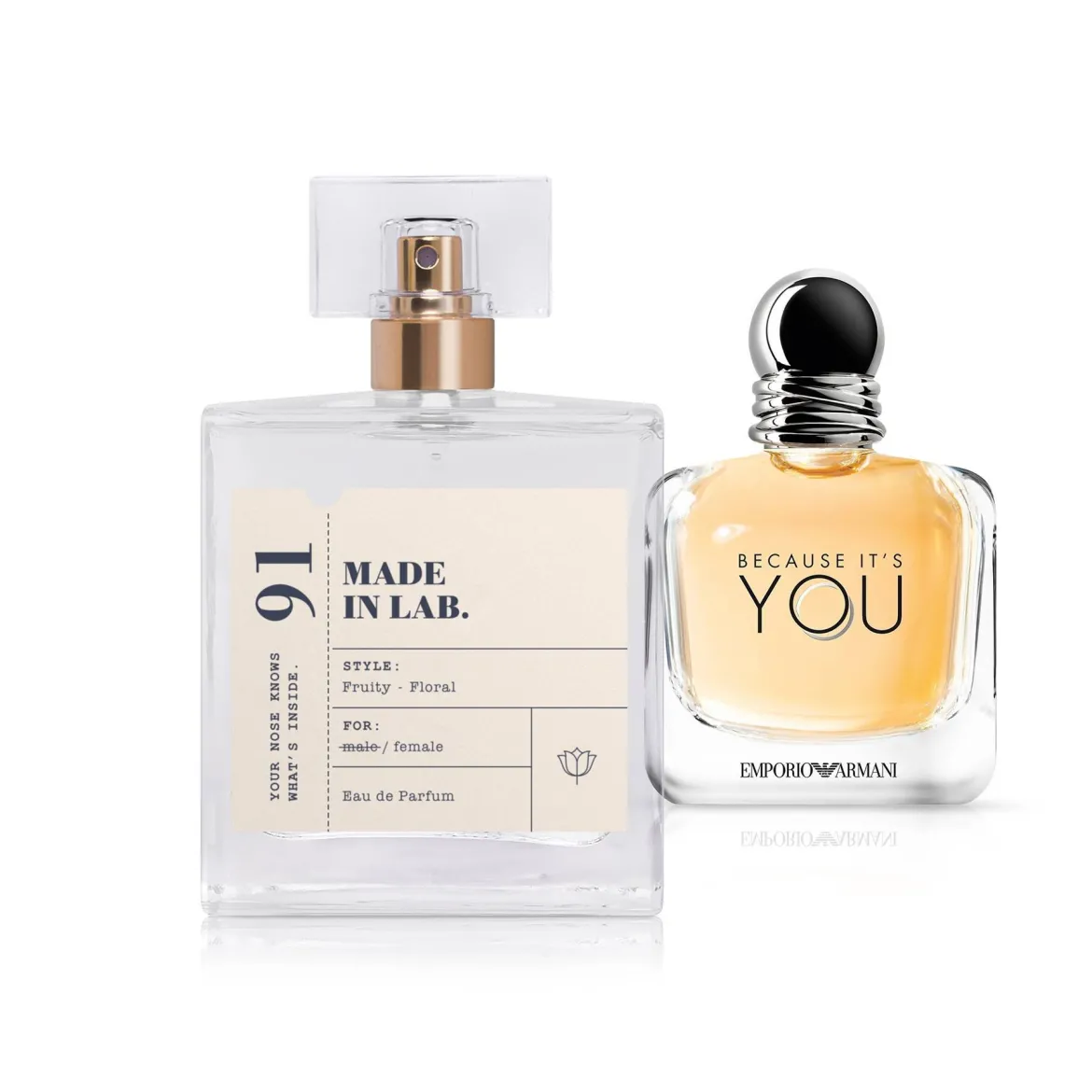 Made in Lab парфумована вода для жінок 091 vs Giorgio Armani Because it's You 100мл