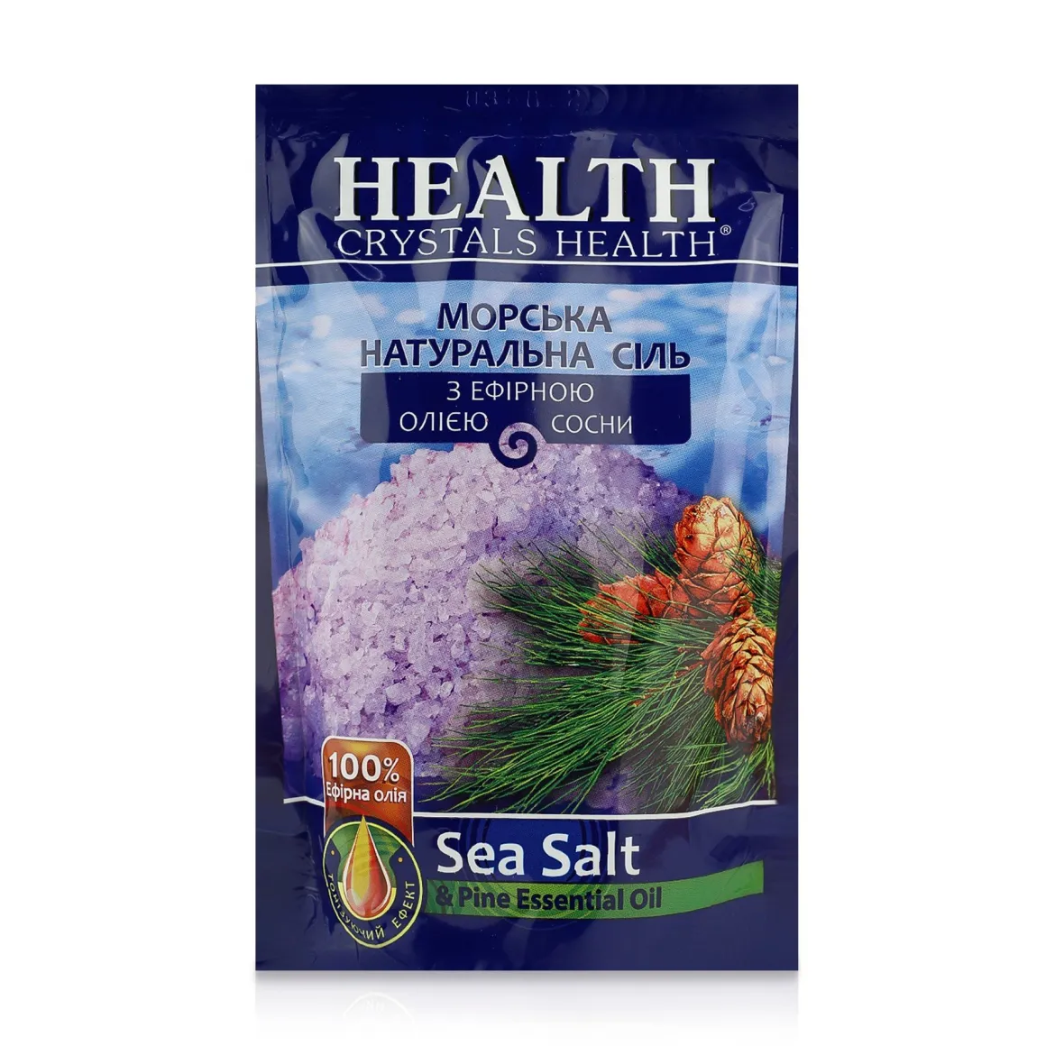Crystals Health сіль для ванни сосна 500г