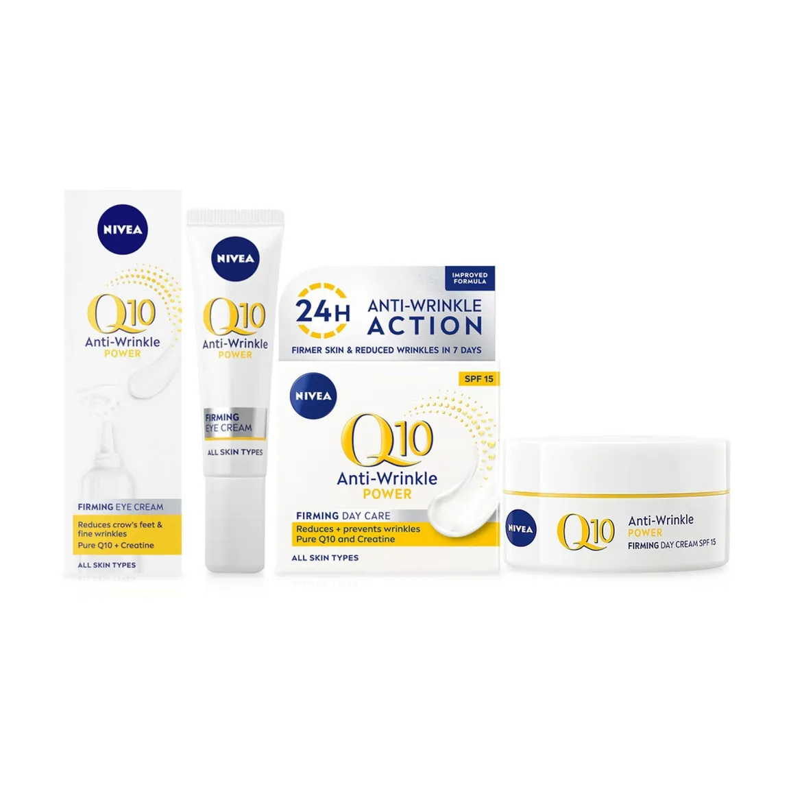 Nivea Q10 Power набір зміцнення від зморшок крем денний+під очі — Фото 1