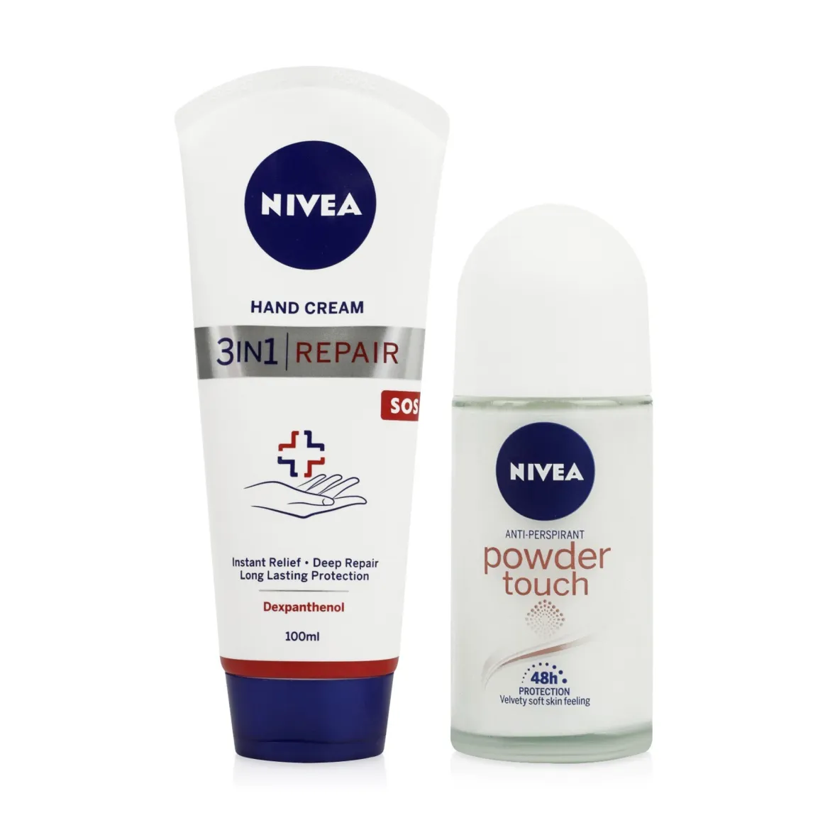Nivea Soft touch набір кульковий антиперспірант + крем для рук SOS — Фото 1