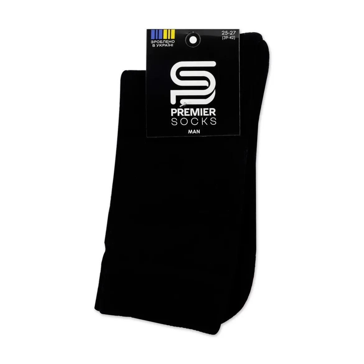 Premier Socks шкарпетки чоловічі високі * 565 з махровою стопою чорні