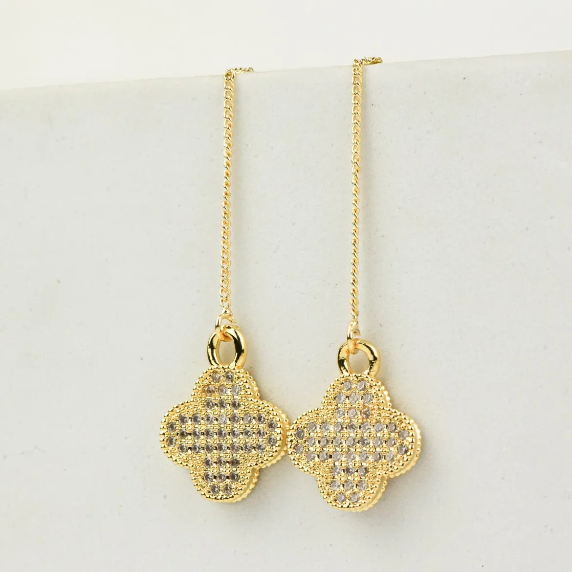 WOD Slim сережки - протяжки 5* № 5 gold