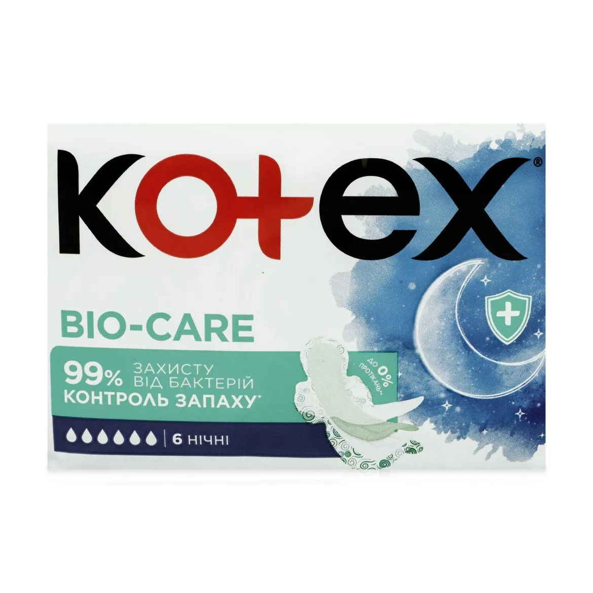 Kotex BIO-CARE прокладки нічні 6 шт.