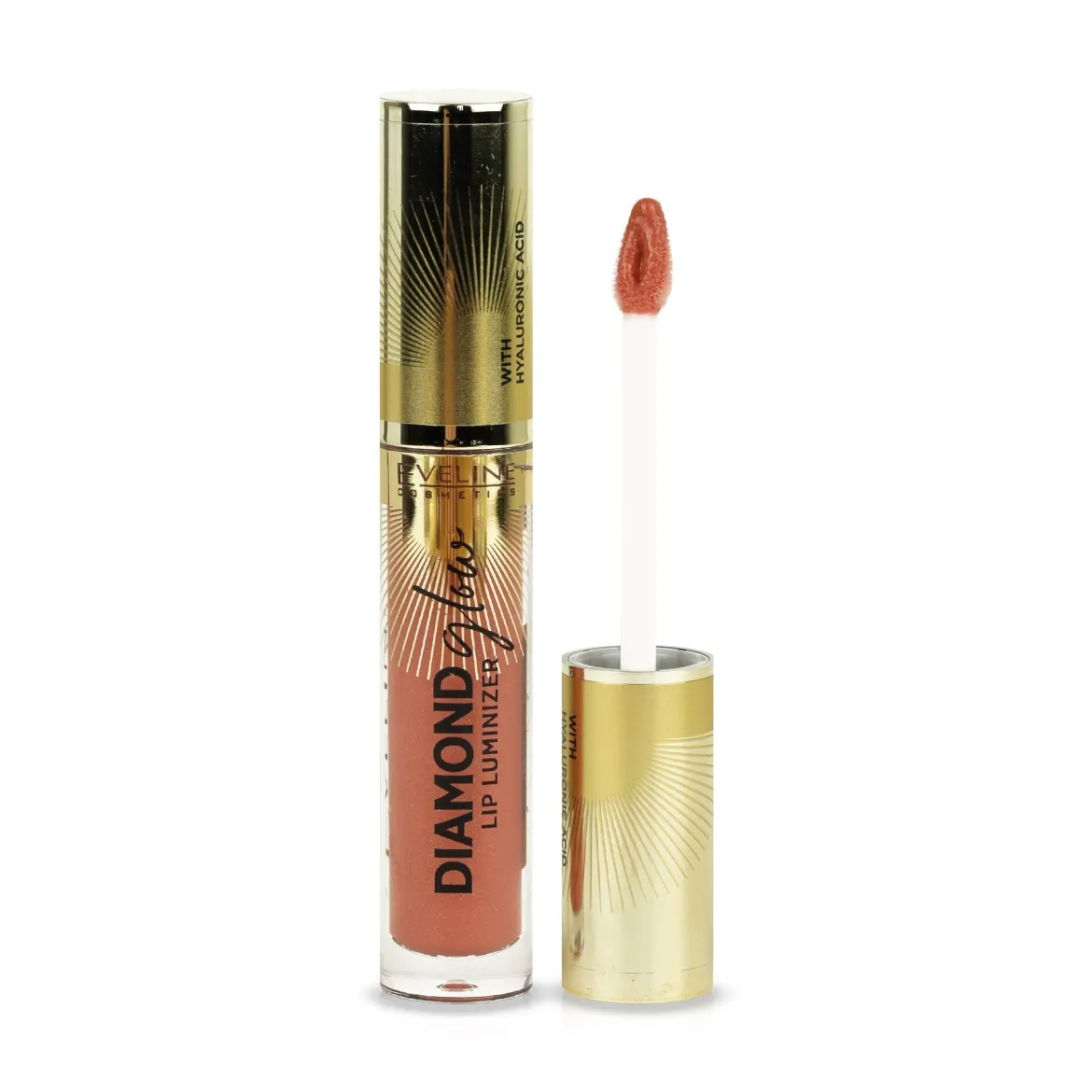 Eveline Cosmetics Diamond Glow блиск для губ з гіал. кислотою