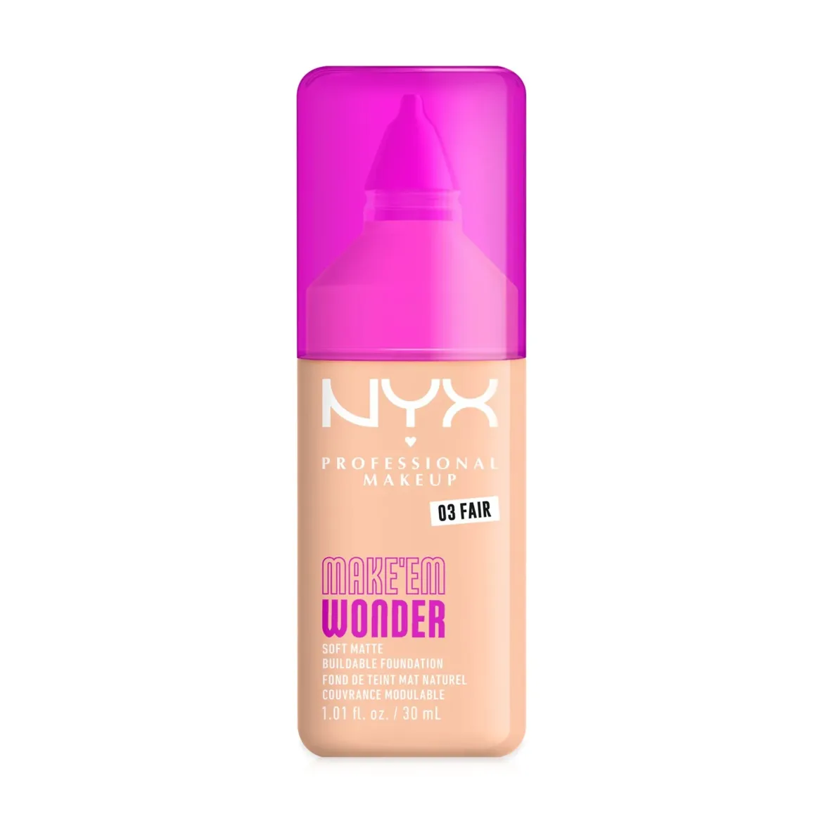 NYX Professional Makeup Make'Em Wonder тональна основа легка стійка