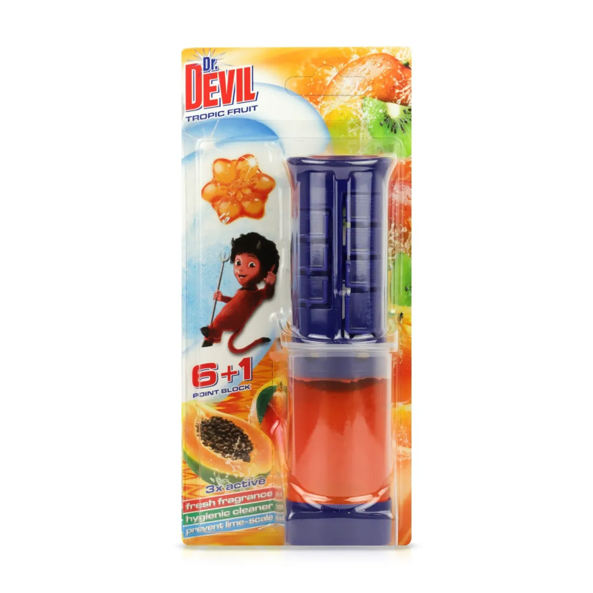 Dr.Devil диски для унітазу Tropic fruit 45мл 7 шт.