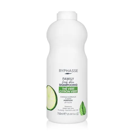 Byphasse Family Fresh Delise шампунь для норм.та жирн.вол.з лаймом та зеленим чаєм 750мл