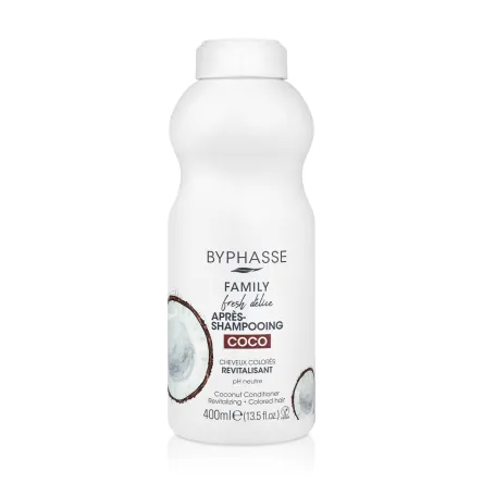 Byphasse Family Fresh Delise кондиціонер для фарбованого волосся з кокосом 400мл