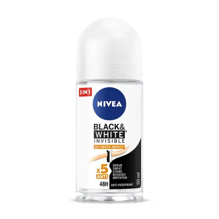 Nivea антиперспірант кульковий Black & White Ultimate Impact 50мл