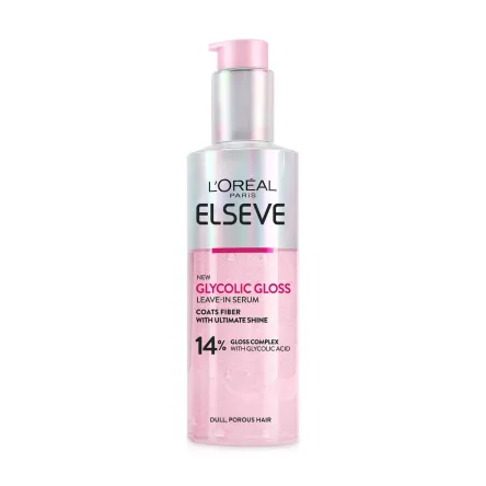 Elseve Glycolic Gloss сироватка незмивна для надання блиску та пом’якшення 150мл