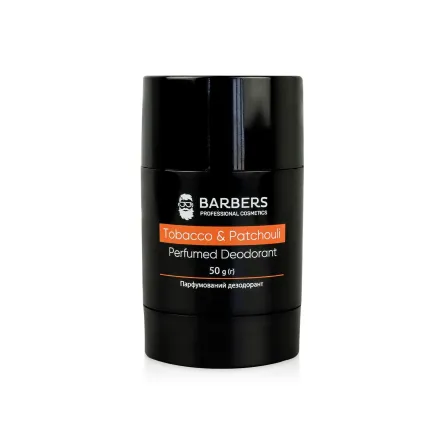 Barbers дезодорант стік чоловічий парфумований Tobacco & Patchouli 50г