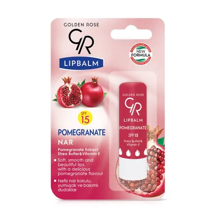 Golden Rose бальзам для губ* Pomegranate з відтінком SPF15 4.6г