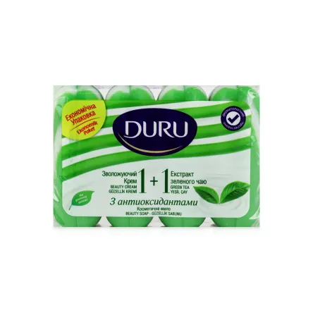 Duru мило екопак 1+1 зелений чай* 80г 4 шт.