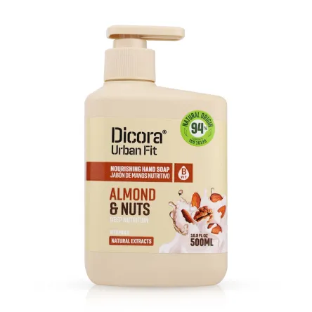 Dicora Urban Fit рідке мило Vit B Almonds & Nuts зволоження 500мл