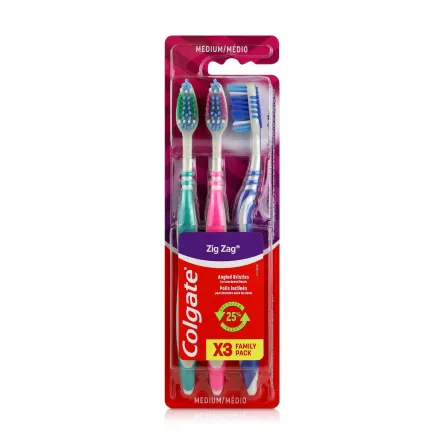 Colgate зубна щітка Zig Zag середня 3 шт.