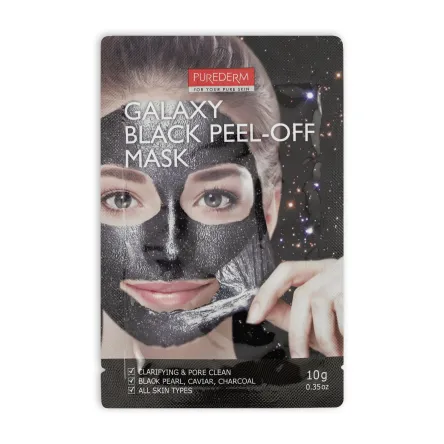 Purederm Galaxy маска-плівка чорна 10г