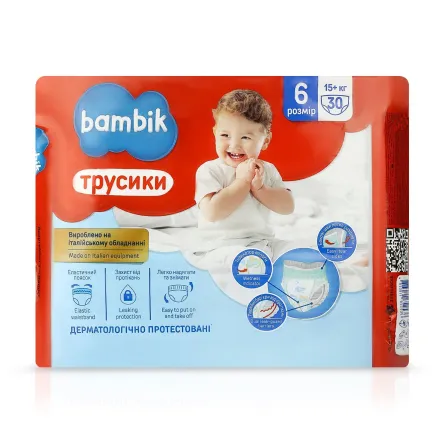 Bambik трусики-підгузки (6)* 30 шт.