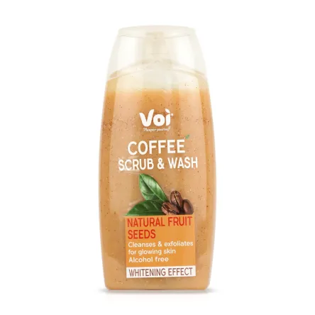 Voi Scrub & Wash гель-скраб для душу Coffe відбілюючий 400мл