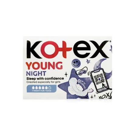 Kotex YOUNG прокладки нічні 7 шт.