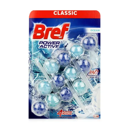Bref Classic блок для унітазу Power Activ Океан 50г 3 шт.
