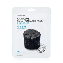 Lebelage маска тканинна Charcoal глибоке очищення 25г — Фото 2